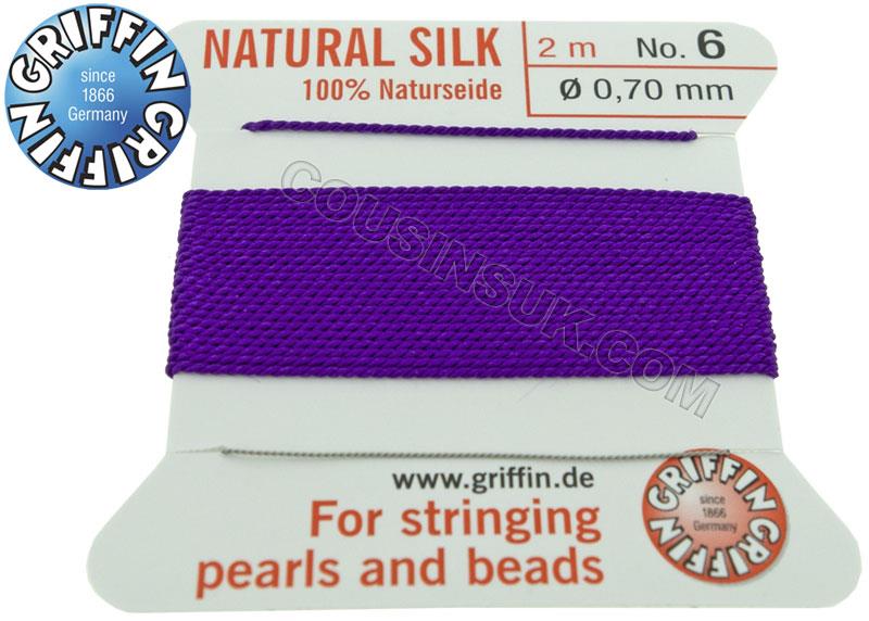 Amethyst, Ø0.70mm (6) Silk