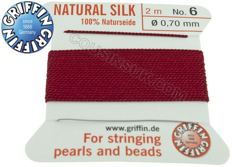 Garnet, Ø0.70mm (6) Silk