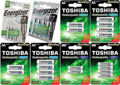 1.2 Volt (AA & AAA) Rechargeable