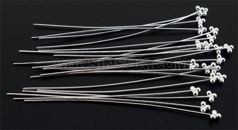 Sterling Silver Head Pins