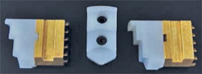 Plastic Bits with Brass Supports, Cutting External Clamping