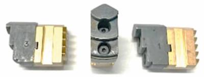 Steel Bits with Brass Supports, Cutting Internal Clamping