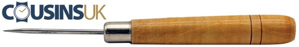 Straight Burnisher with Wooden Handle, Slimline
