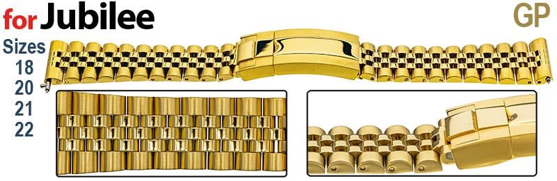 Satin with Mirror Centre Links, GP - Solid Links (Heavy 65g)