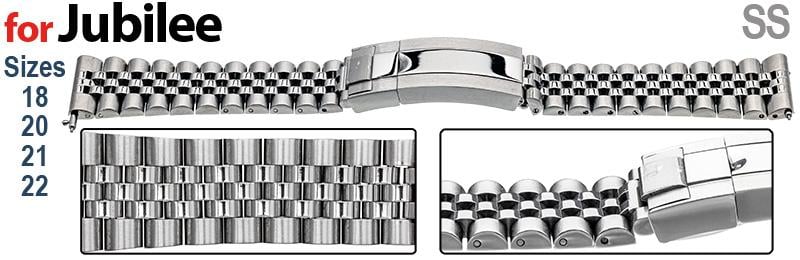 Satin with Mirror Centre Links, SS - Solid Links (Heavy 65g)