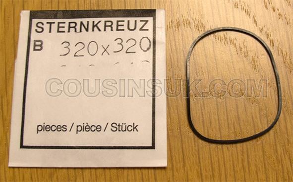 Bale Shaped (Flat), 32.00 x 32.00 x 0.80mm Gasket