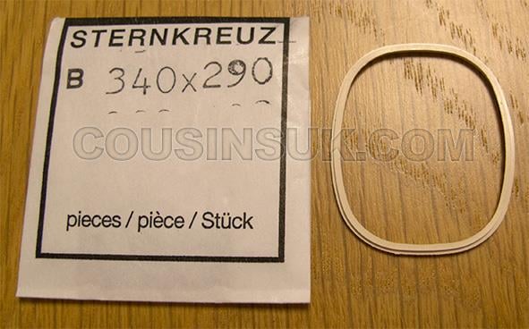 Bale Shaped (Flat), 34.00 x 29.00 x 0.50mm Gasket, Stepped