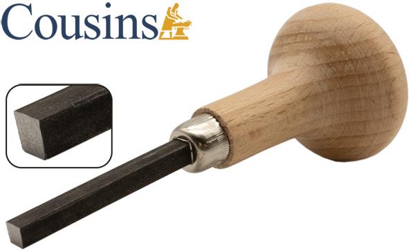 Stone Setting Claw & Bezel Pusher Tool, Mushroom Handle