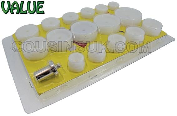 16 Piece Set, Ø15.00 to Ø49.00mm (with Die Holder)
