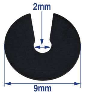 Ø2.00mm (9 x 2.00mm) C-Clip Click Spring
