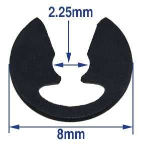 Ø2.25mm (8 x 2.25mm) C-Clip Click Spring