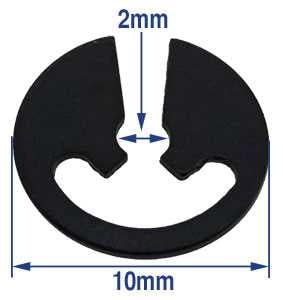 Ø2.00mm (10 x 2.00mm C-Clip Click Spring