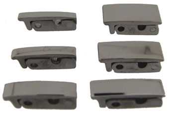 Set of 6 Clasps, Titanium