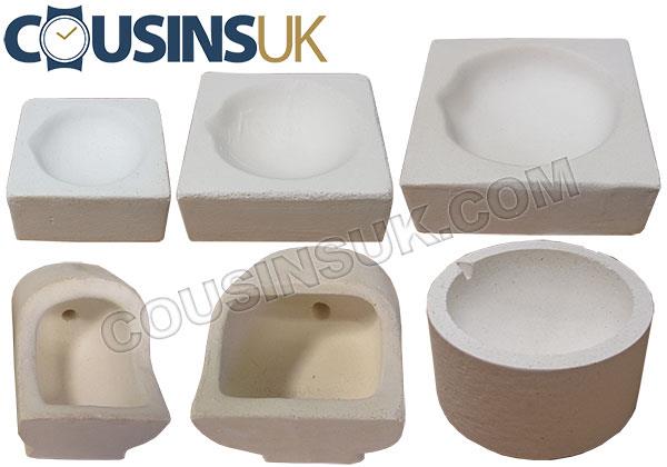 Crucibles (Square, Shoe & Dish) - Made in Italy