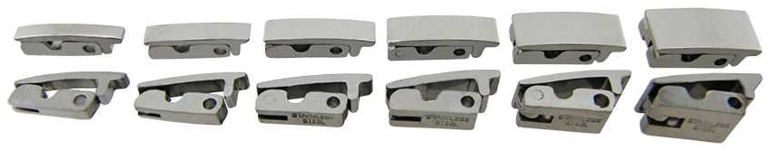 Set of 12 Clasps, Steel