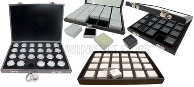 Gemstone Display & Protection Boxes in Cases