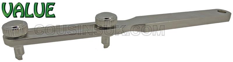 Straight Single Arm, up to Ø55mm, Rectangle Tips