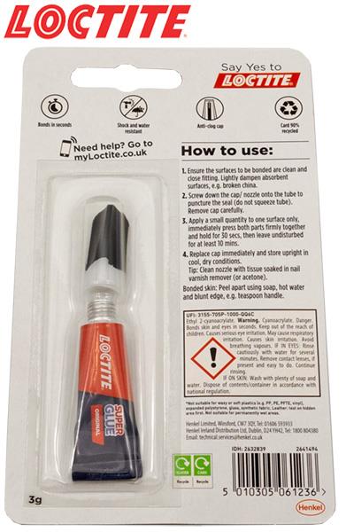 Loctite (401) Superglue (3 Grams)