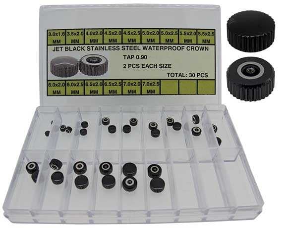 Tap 9 (Ø3.00 to Ø7.00mm x Ø1.6, 2.0, 2.5mm) Black