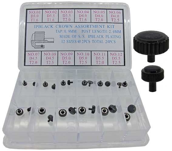 Tap 9 (Ø3.00 to Ø5.50mm x Ø1.6, 2.0, 2.5mm) Black, Long Pipe