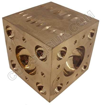60mm, 52 Domed Cube with Ring Punch Block
