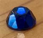 Blue Ø3.50 x 1.60mm Domed Faceted, ISO