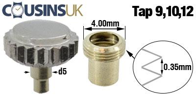 SS: Ø4.00 x 0.35mm Thread