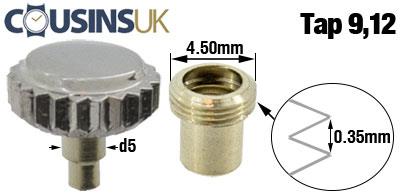 SS: Ø4.50 x 0.35mm Thread