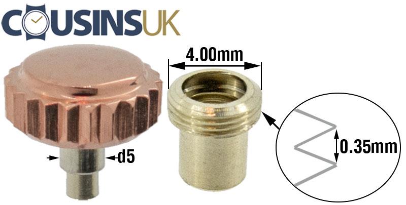 9 x Ø5.25mm (Ø4.0 x 2.5mm) Rose, *3.80mm