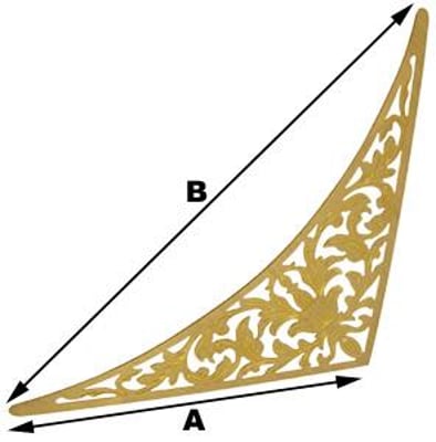 Spandrel, Corner 100 x 140mm (Aluminium)