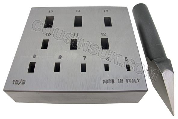 5 x 2.5mm to 15 x 7.5mm with 17 Degree Punch