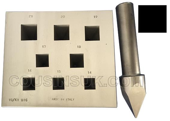 14 x 13mm to 21 x 20mm with 17 Degree Punch