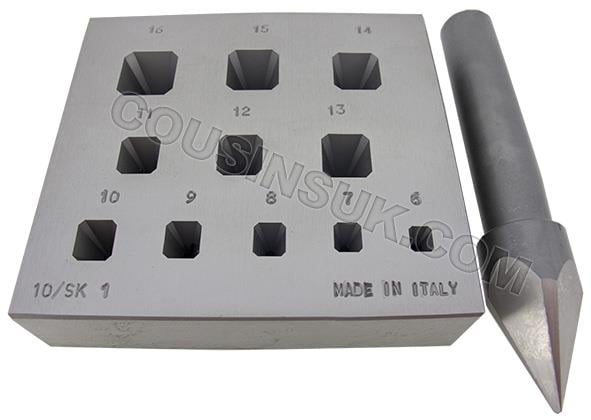 6 x 5mm to 16 x 15mm with 17 Degree Punch