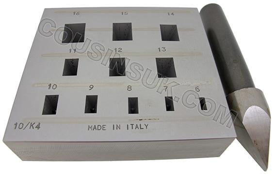 6 x 2mm to 16 x 12mm with 17 Degree Punch