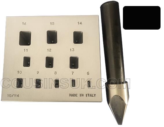 6 x 2mm to 16 x 12mm with 17 Degree Punch