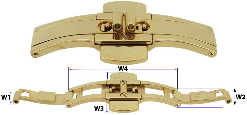 Butterfly, Spring Release (Ladies Sizes), Gold Plated