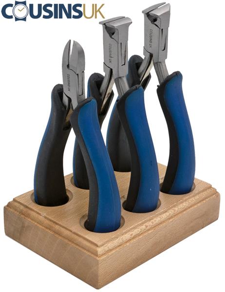 Cousins Swiss Style, 3 Cutters on Stand with Ergonomic Grip