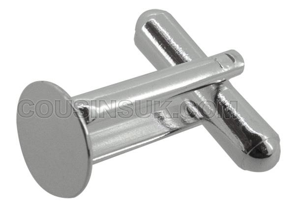 Silver, Ø9mm Cuff Links