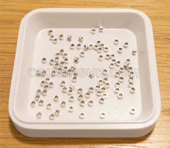 Sterling Silver, Ø1.20 x 1.10mm