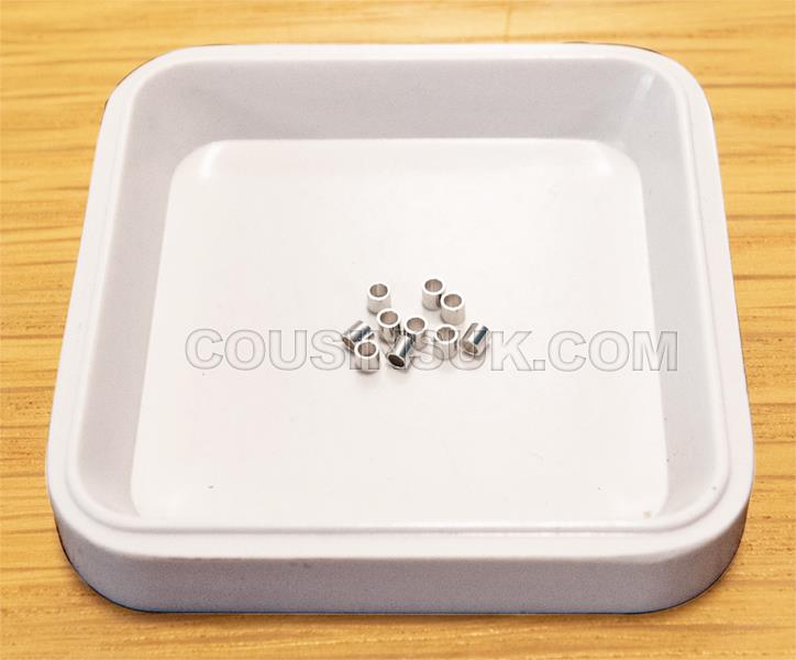 Sterling Silver, Ø1.30 x 1.20mm