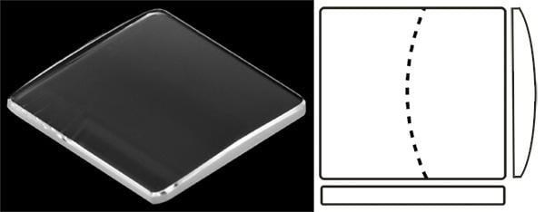 12.30mm x 11.90mm (H1.08mm x T0.80mm) Cartier Santos Demoiselle