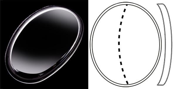 24.50mm x 15.70mm (H4.30mm) Cartier Baignoire