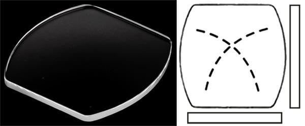 17.30mm x 17.30mm (H1.60mm x T1.00mm) Cartier Tortue