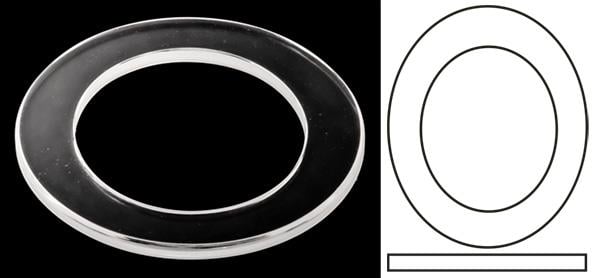 21.30mm x 19.30mm (Oval x T0.95mm) Chopard Happy Diamonds Snake