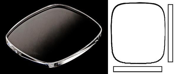 20.00mm x 17.60mm (T1.45mm) Cartier
