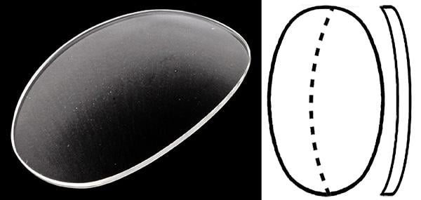 24.60mm x 15.50mm (H3.10mm x T0.80mm) Cartier Baignoire Mini