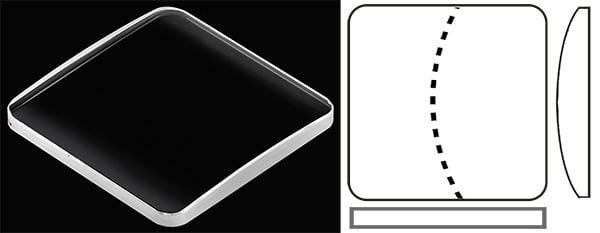 20.60mm x 20.60mm (H2.05mm x T1.50mm) Cartier Santos