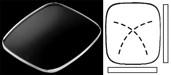 23.40mm x 20.40mm (H1.60mm x T1.05mm) Cartier
