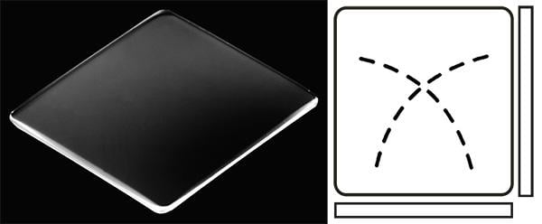 20.80mm x 18.80mm (H1.70mm x T0.80mm) Cartier