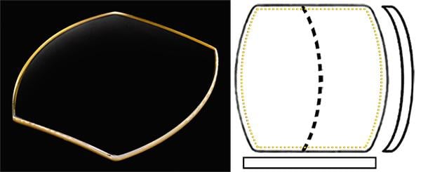32.20mm x 30.50mm (H2.70mm x T1.10mm) Chopard L.U.C. (Gold)